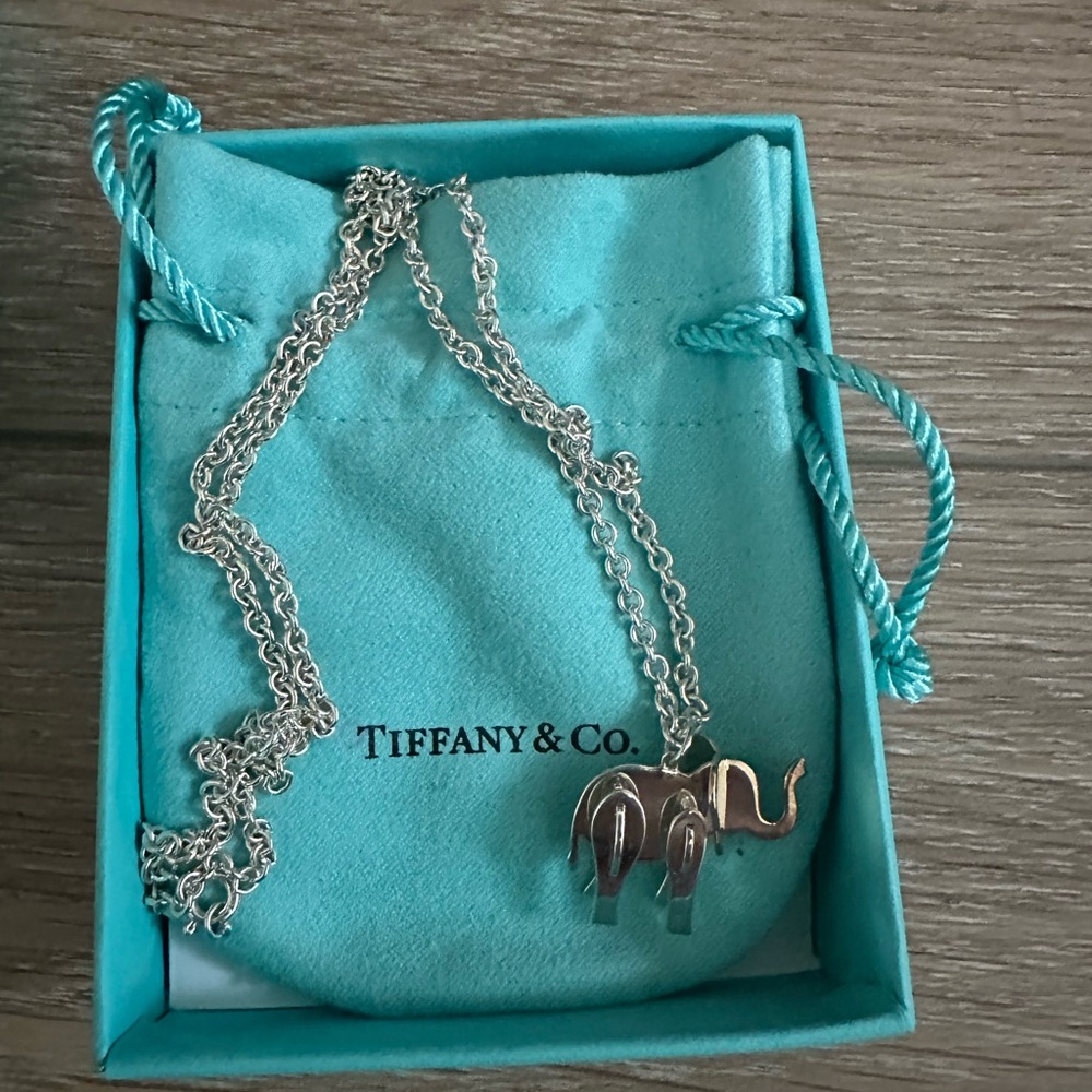 Tiffany & Co wild elephant necklace